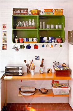 casa da cris caixote de madeira armário de cozinha reciclagem verde